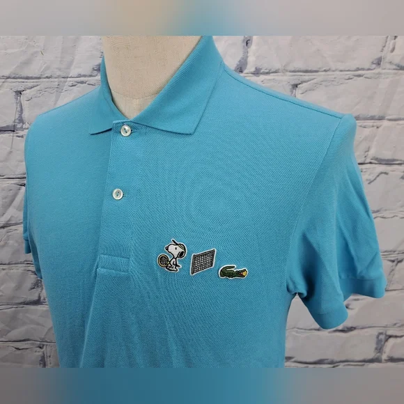 Lacoste x Peanuts Snoopy Men's Polo Shirt Tennis Pique Cotton Size Small (3) - Picture 8 of 14